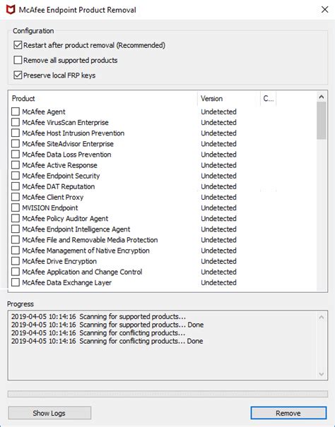 SOVLED: McAfee Removal Tool / Uninstaller.